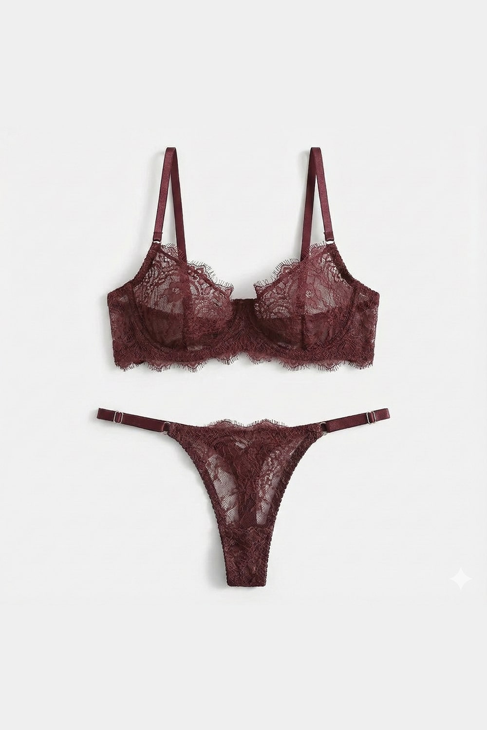 Lavinia Brown Lingerie Set