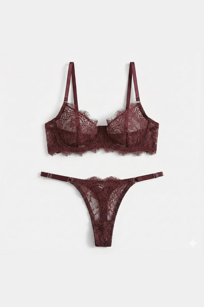 Lavinia Brown Lingerie Set