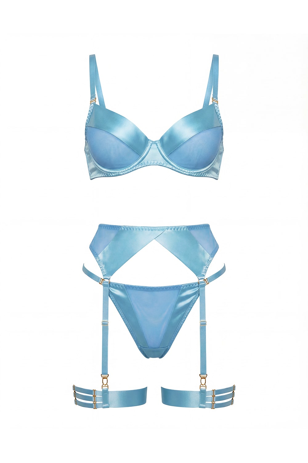 Intensa Blue Lingerie Set