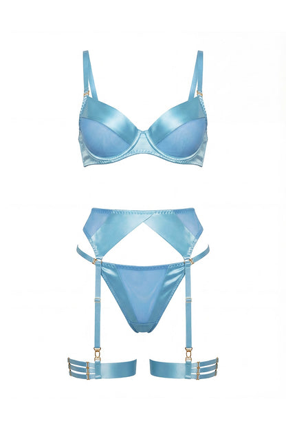 Intensa Blue Lingerie Set