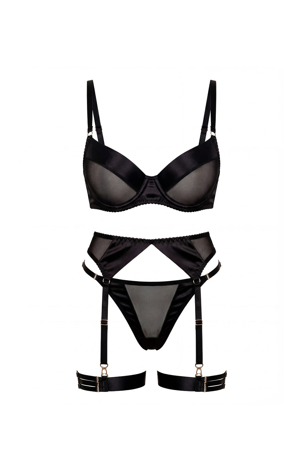 Intensa Black Lingerie Set