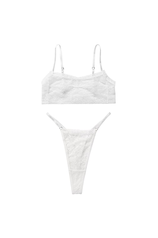 Carmina White Lingerie Set
