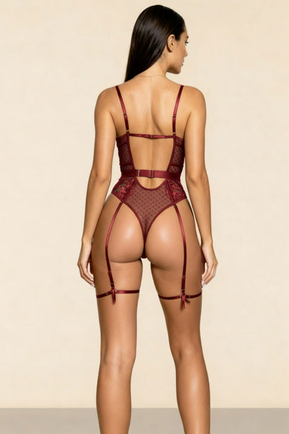 Auralis Burgundy Bodysuit